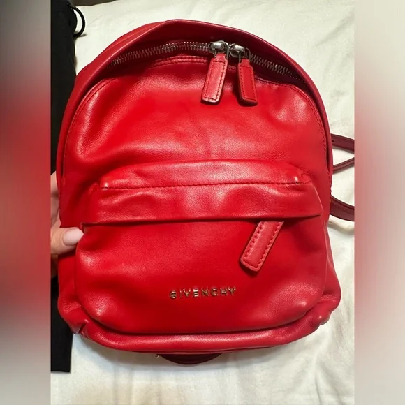 Givenchy Vibrant Red Backpack Givenchy Red & Black Nylon Urban Backpack – JOHNYCARRIBEAN main image 2